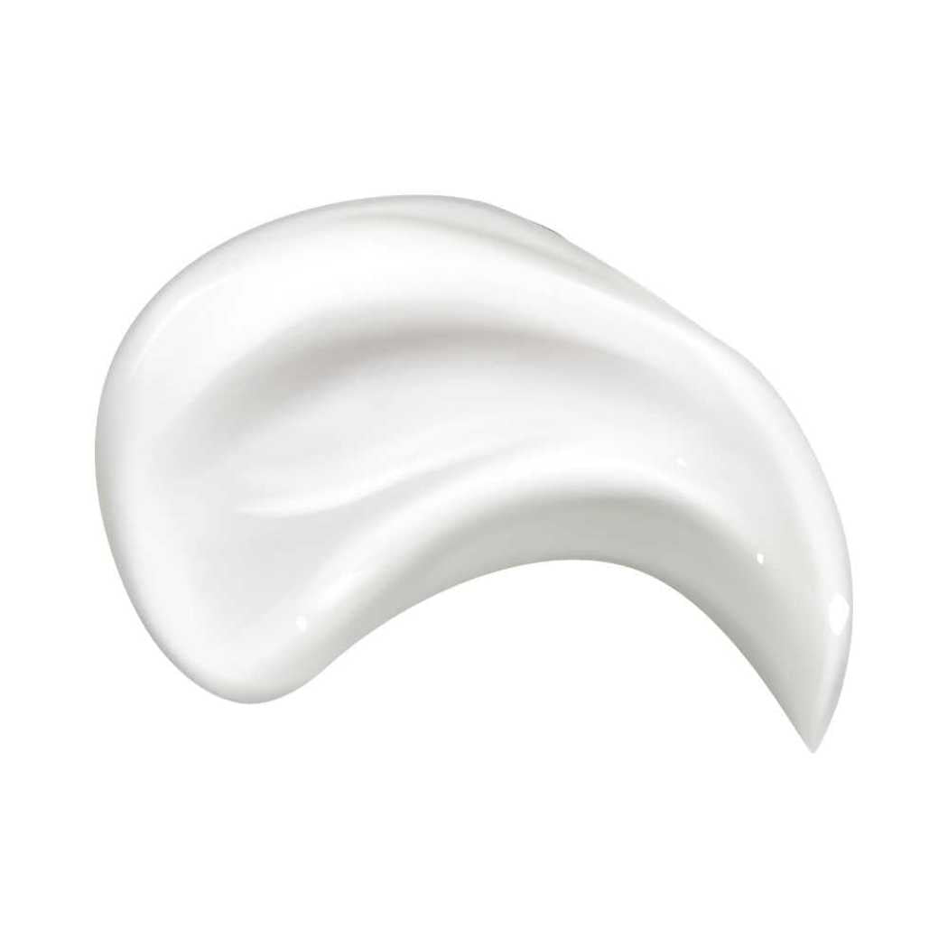 Thick white moisturizer gel smear