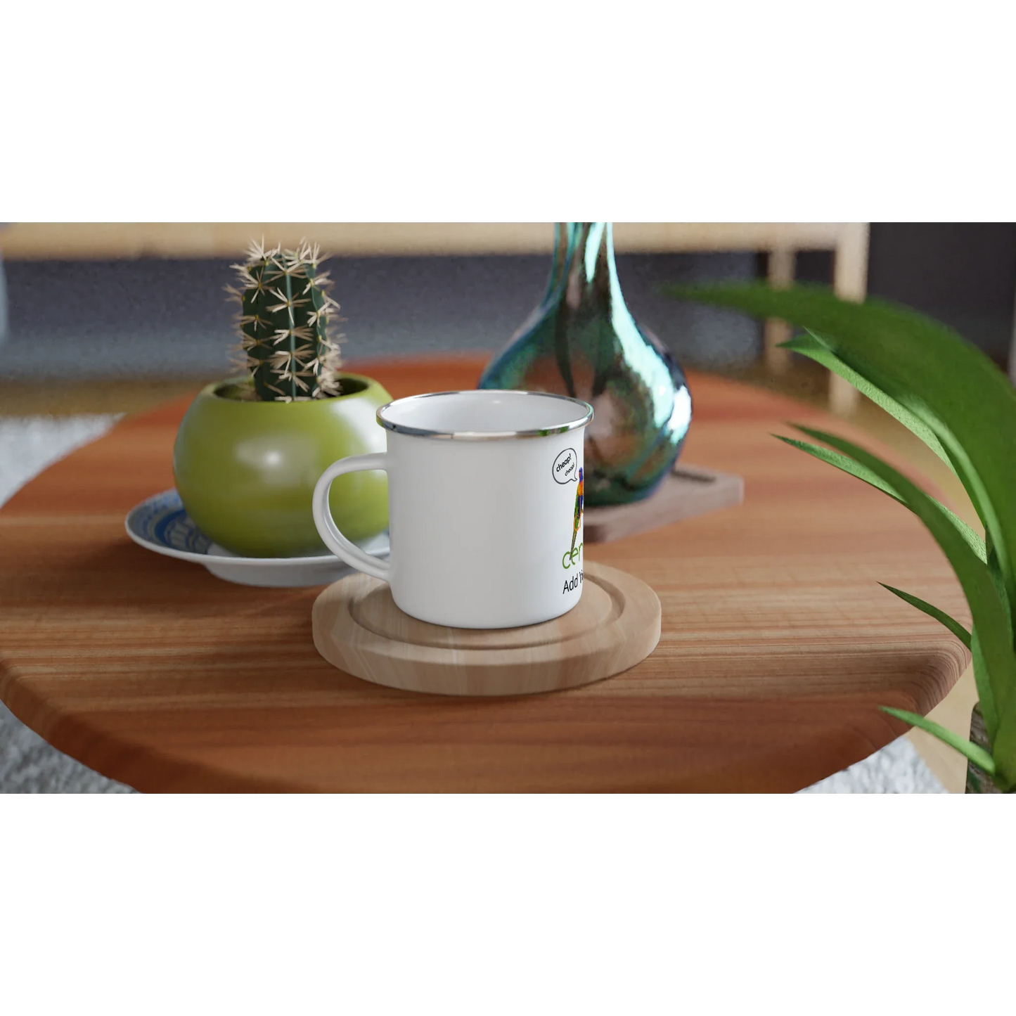 White 12oz Enamel Mug