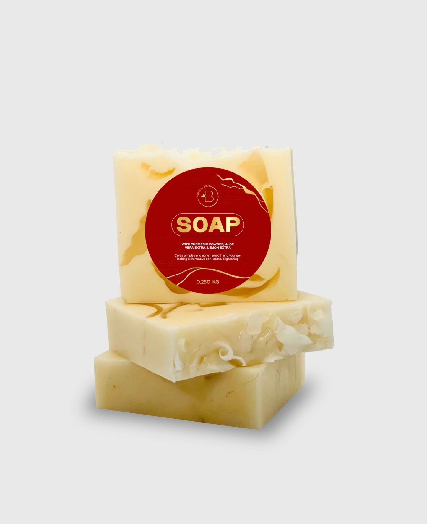 Flawless Radiance Turmeric Bar Soap for Clear Skin - 3 Bars