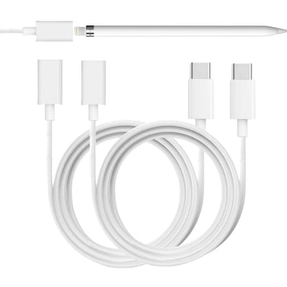 for Apple Pencil ChargerUSB C to Apple Pencil Adapter1FT Apple Pen Charger 2 Pack Fast Charging Compatible with Apple Pencil 1st Generation - Renee Lane Company
