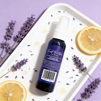 Lavender Cooling & Deodorizing Foot Spray – 2 oz Freshness & Odor Control