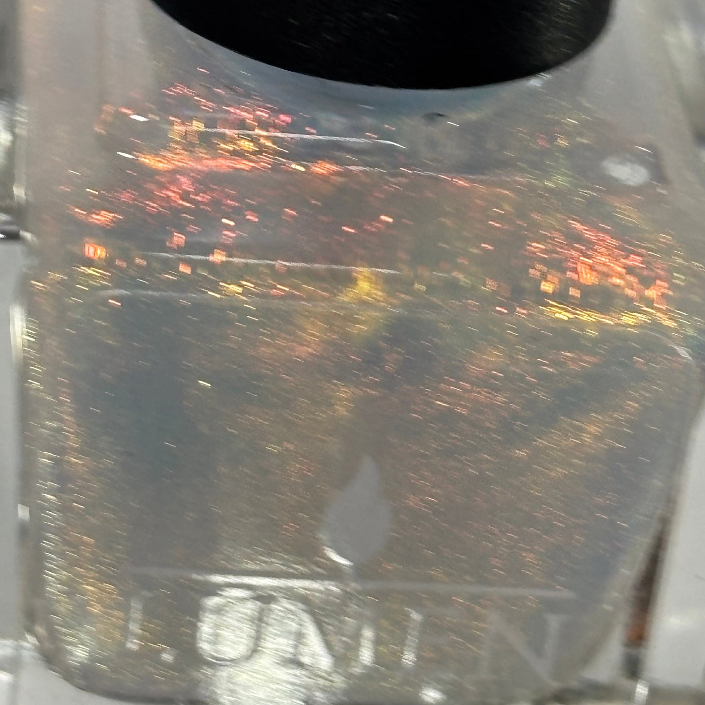 Honeyfire Aura scented shimmer topcoat