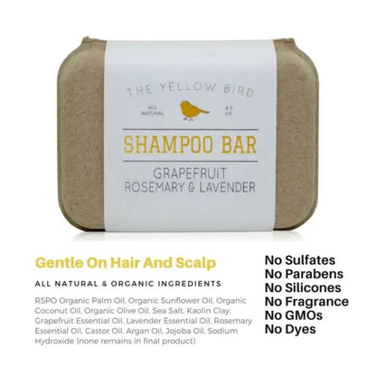 Grapefruit Rosemary Lavender Shampoo Bar