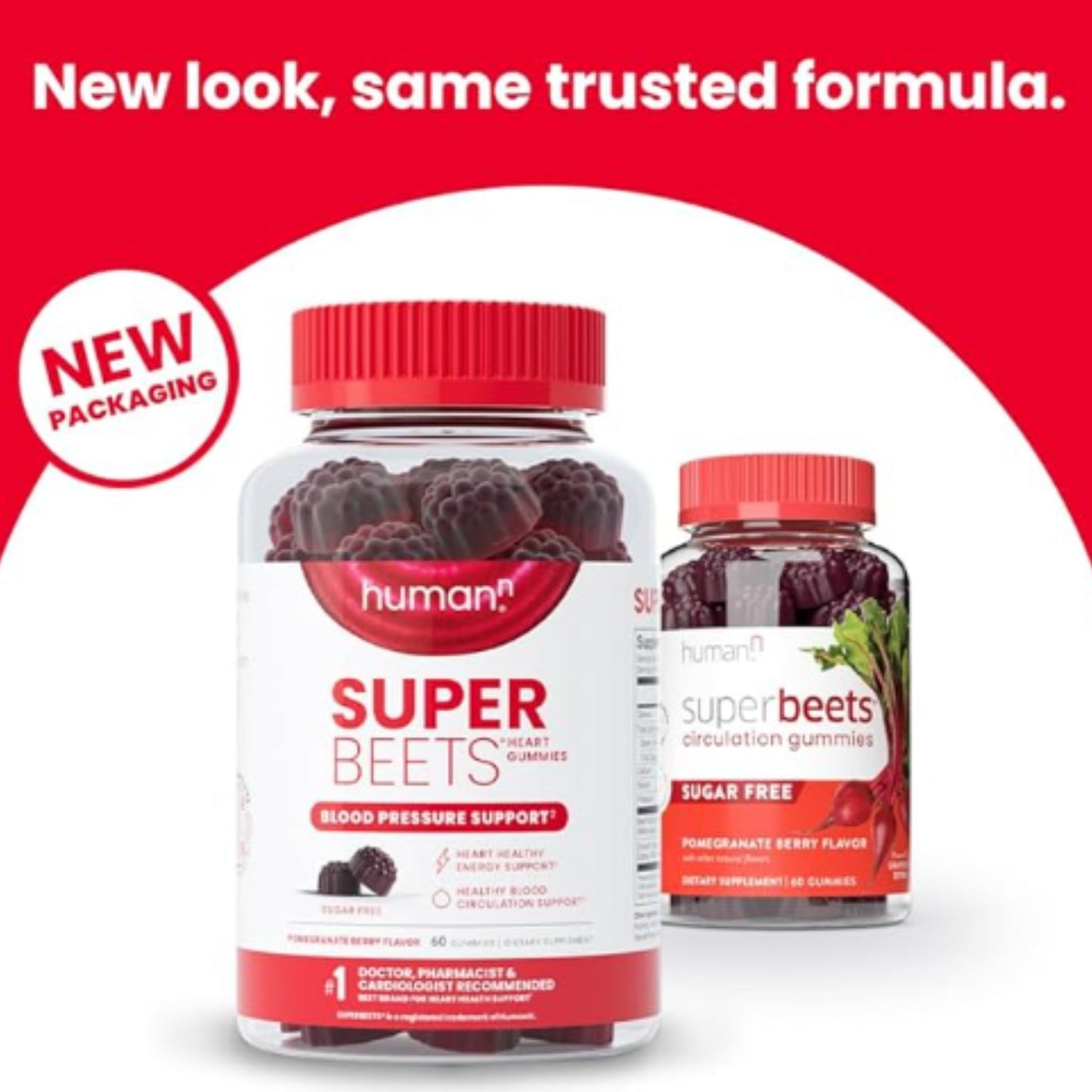 humanN SuperBeets Circulation Gummies – 60 Count  Heart-Healthy Energy with Grape Seed Extract & Beet Root Powder - Renee Lane Company