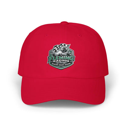 Fleming Racing soccer crest dad cap, red