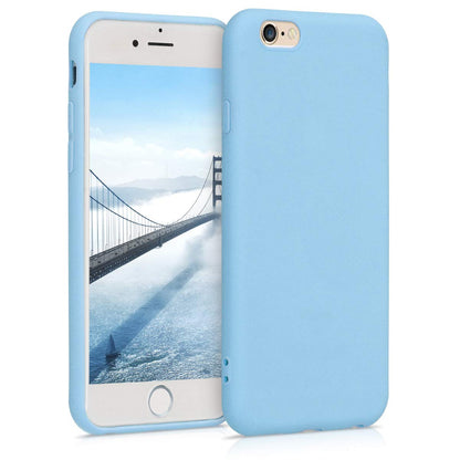 kwmobile Case Compatible with Apple iPhone 6 / 6S Case - Soft Slim Protective TPU Silicone Cover - Dove Blue - Renee Lane Company