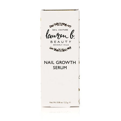 Nail growth serum box with front label