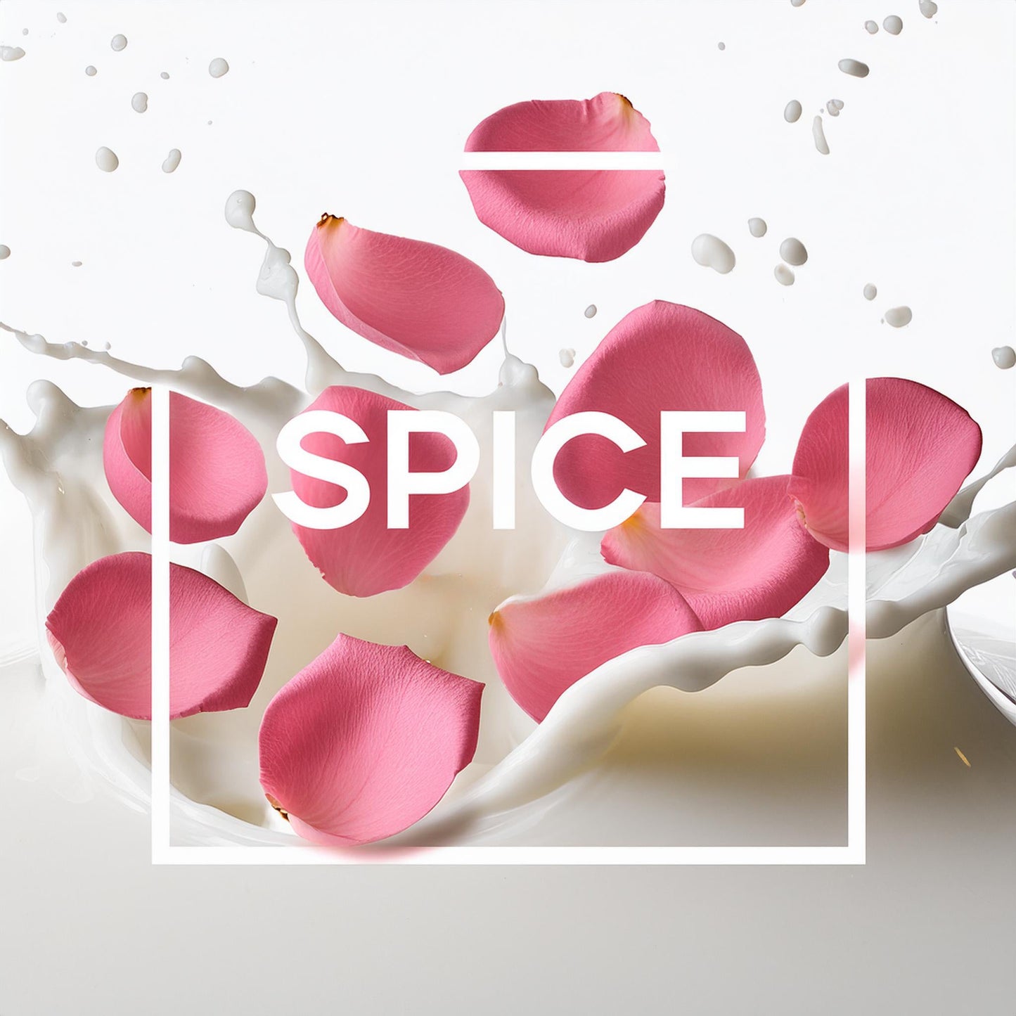 Soothe and Scent Duo heart of rose petals with SPICE lettering