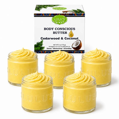 Almond Coconut Glowing Whipped Body Butter with Raw African Yellow Shea Base