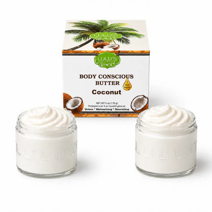 Almond Coconut Glowing Whipped Body Butter with Raw African Yellow Shea Base