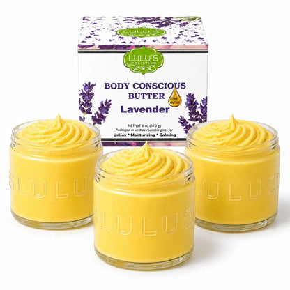 Lavender Glowing Whipped Body Butter with Raw African Yellow Shea Base