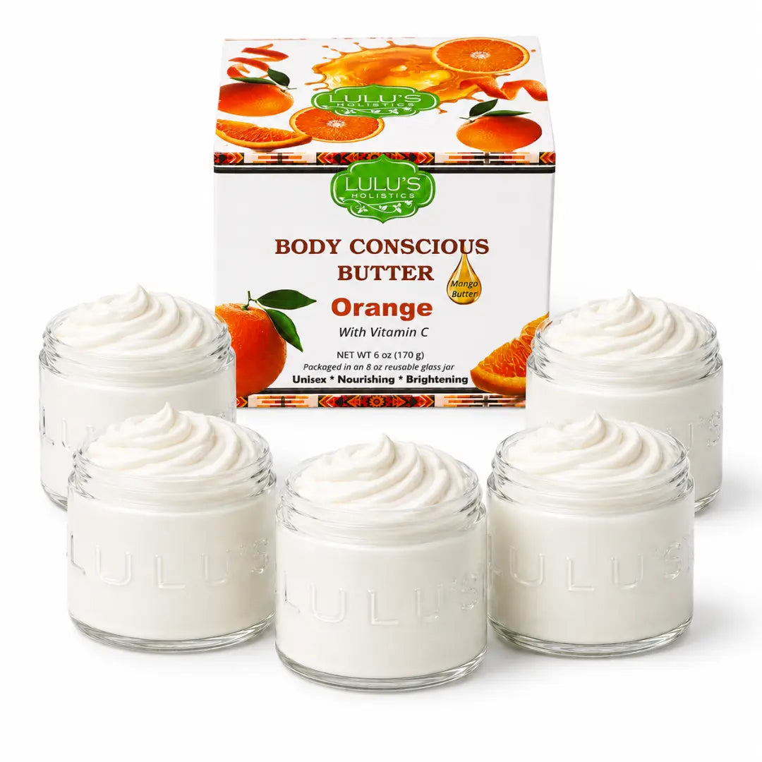Almond Coconut Glowing Whipped Body Butter with Raw African Yellow Shea Base