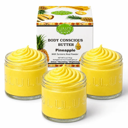 Almond Coconut Glowing Whipped Body Butter with Raw African Yellow Shea Base