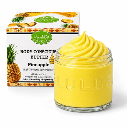 Almond Coconut Glowing Whipped Body Butter with Raw African Yellow Shea Base