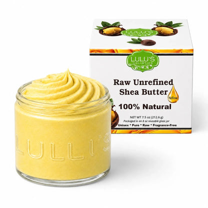 Almond Coconut Glowing Whipped Body Butter with Raw African Yellow Shea Base