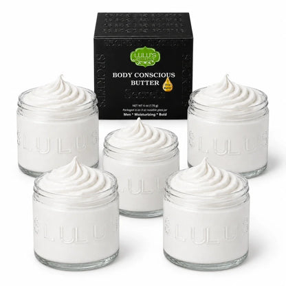 Almond Coconut Glowing Whipped Body Butter with Raw African Yellow Shea Base