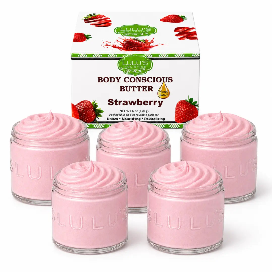 Almond Coconut Glowing Whipped Body Butter with Raw African Yellow Shea Base