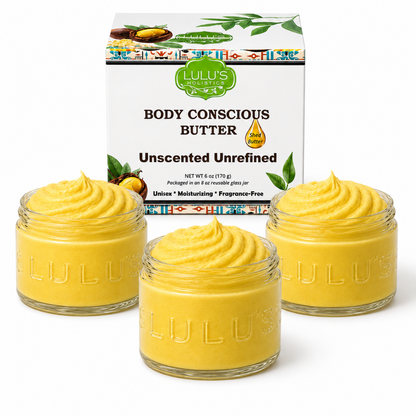 Almond Coconut Glowing Whipped Body Butter with Raw African Yellow Shea Base
