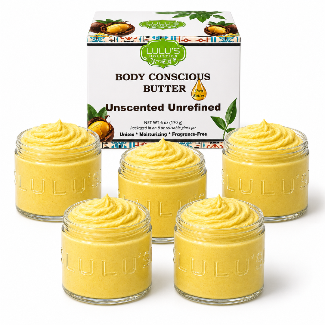 Almond Coconut Glowing Whipped Body Butter with Raw African Yellow Shea Base