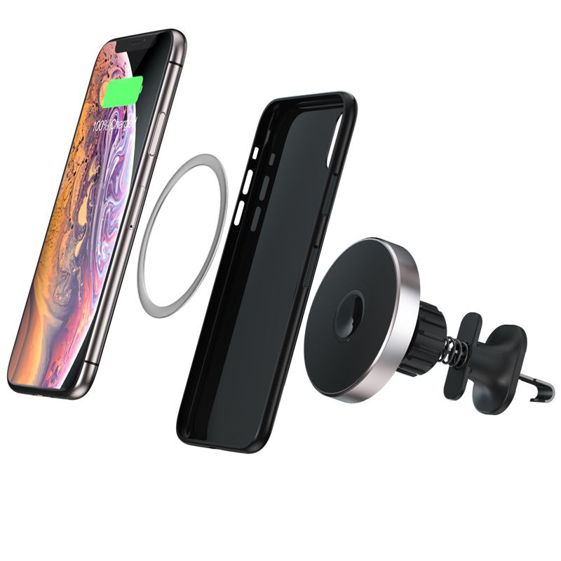 magnetic shookproof car mount holder automatic sensor 15W wireless car charger for IPhone 12/12 pro/12 pro max/12 mini - Renee Lane Company