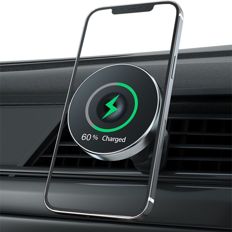 magnetic shookproof car mount holder automatic sensor 15W wireless car charger for IPhone 12/12 pro/12 pro max/12 mini - Renee Lane Company
