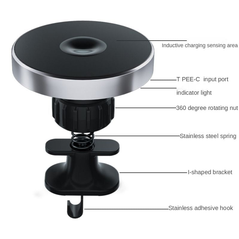 magnetic shookproof car mount holder automatic sensor 15W wireless car charger for IPhone 12/12 pro/12 pro max/12 mini - Renee Lane Company