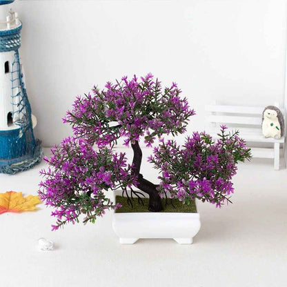 Mini Potted Artificial Bonsai Tree – Zen Home Table Decor