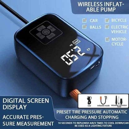 Wireless Digital Air Pump – Car, Bike, Sports, Emergency