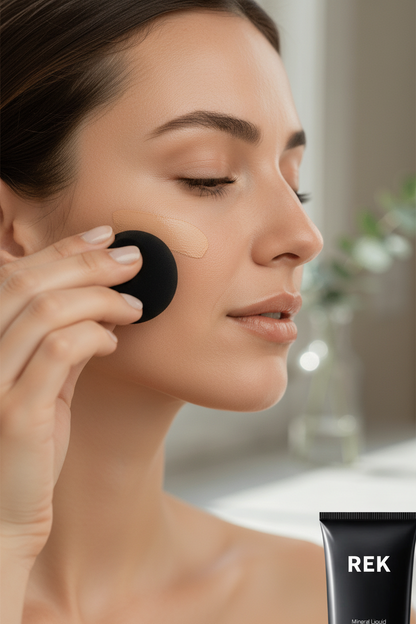 Mineral Liquid Powder Foundation with SPF 15 | REK Cosmetics — Multiple Shades