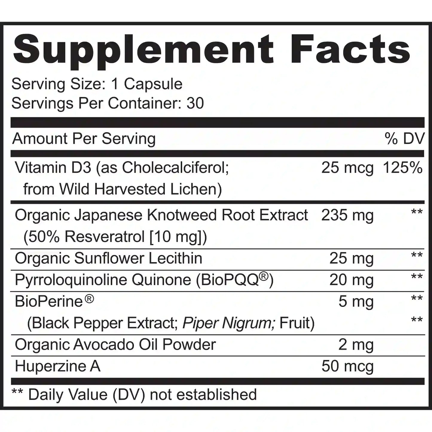 BioPQQ® 20mg Mitochondrial Energy & Memory Support