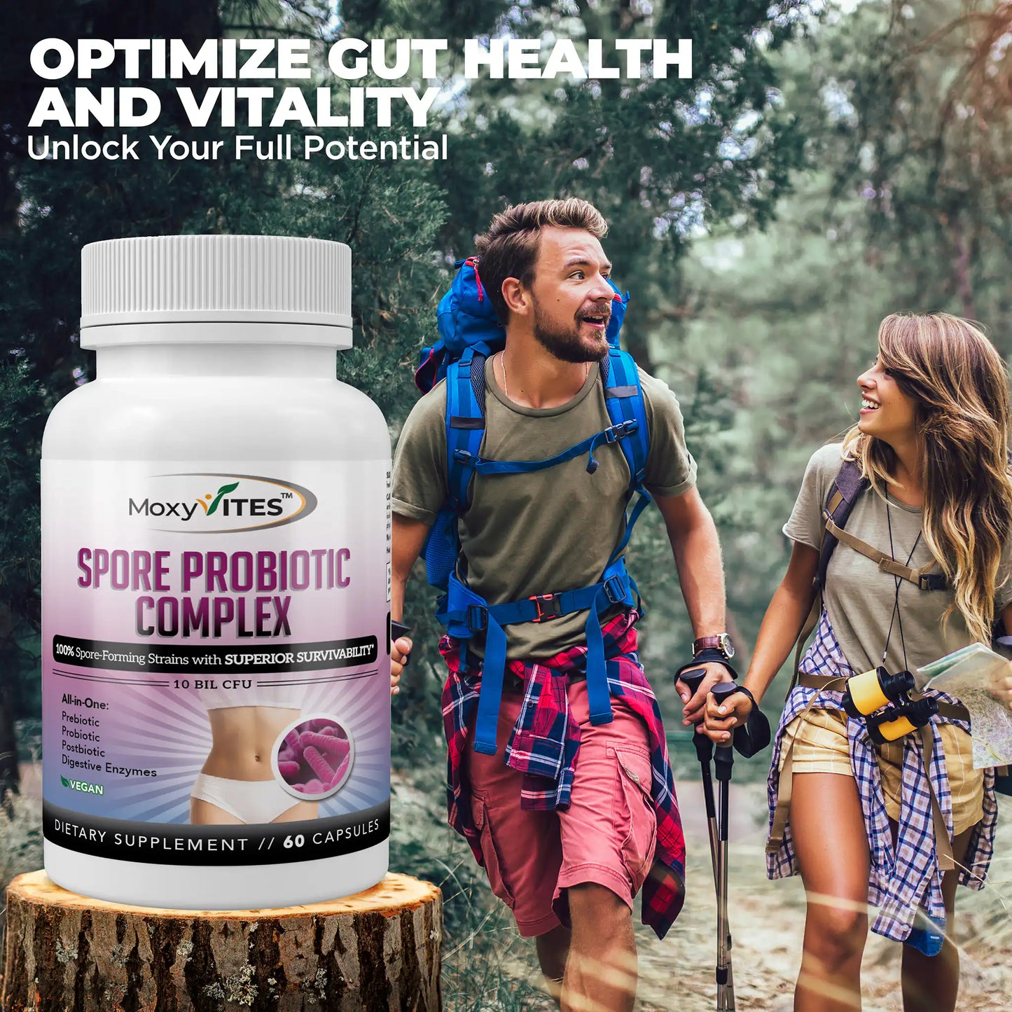 Spore Probiotic Complex with Prebiotics & Enzymes