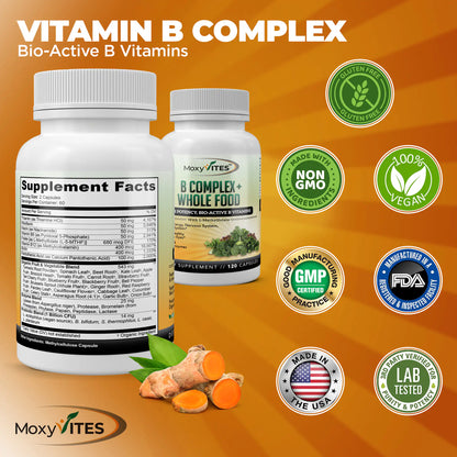 Methylated Vitamin B Complex with Whole Food Base