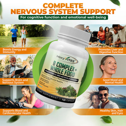 Methylated Vitamin B Complex with Whole Food Base
