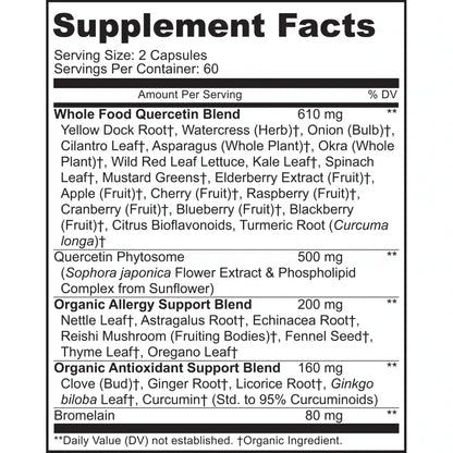Quercetin with Bromelain 500mg: Bioactive Phytosome