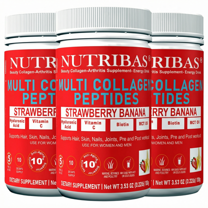 Hydrolyzed Multi Collagen Strawberry, 100 g
