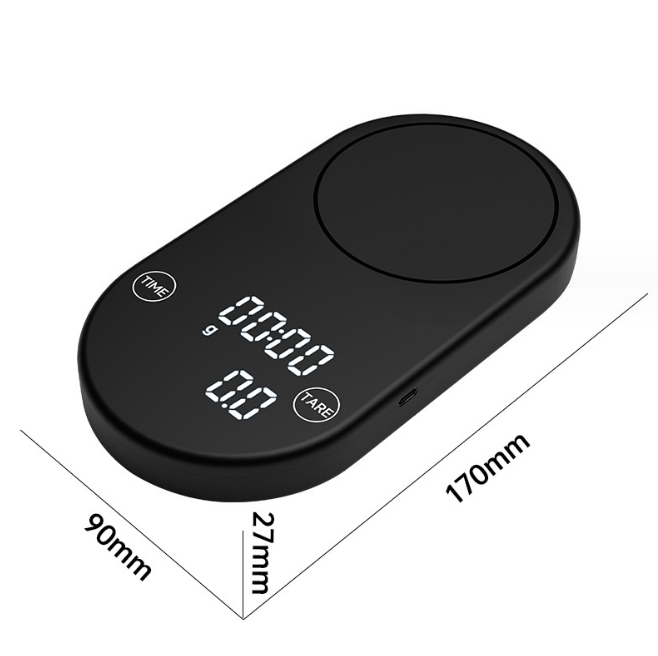 multifunction electronic scale.  0.3-2000g Kitchen baking scale quantity coffee timing scale - Renee Lane Company