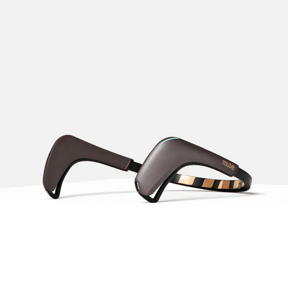 Muse 2 headband tracker with striped LED module and dark gray arms