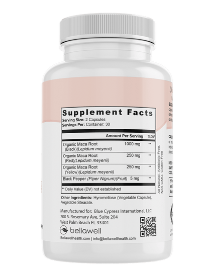Organic Maca Root Complex by Bellawell