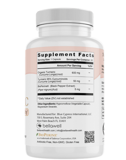 Organic Turmeric - Overall Vitality by Bellawell