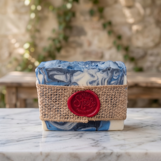 Sapphire Goat Milk Soap Handcrafted Pineapple Goji Berry Mango Scent