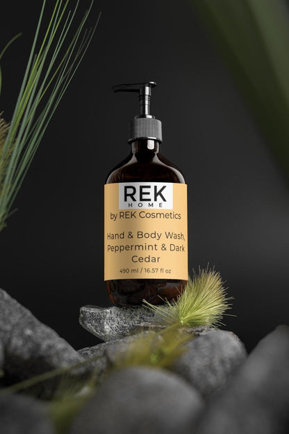 Peppermint Body Wash with Dark Cedar for Hands & Body