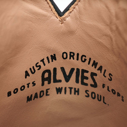 Inner boot text: Austin Originals Alvies, made with soul