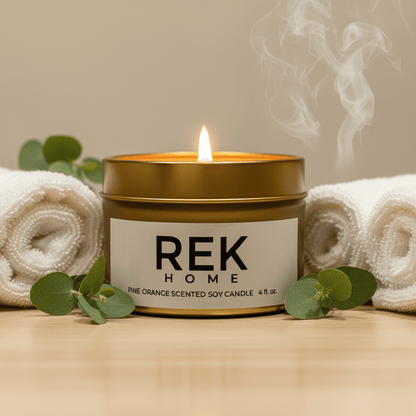 Pine Orange Soy Candle