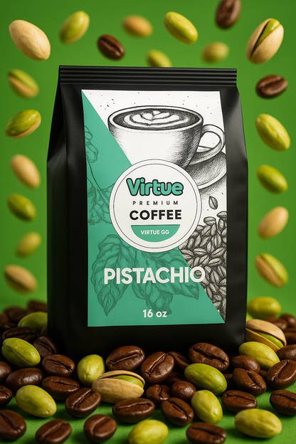 Pistachio Flavored Coffee – 16oz | Virtrue Premium
