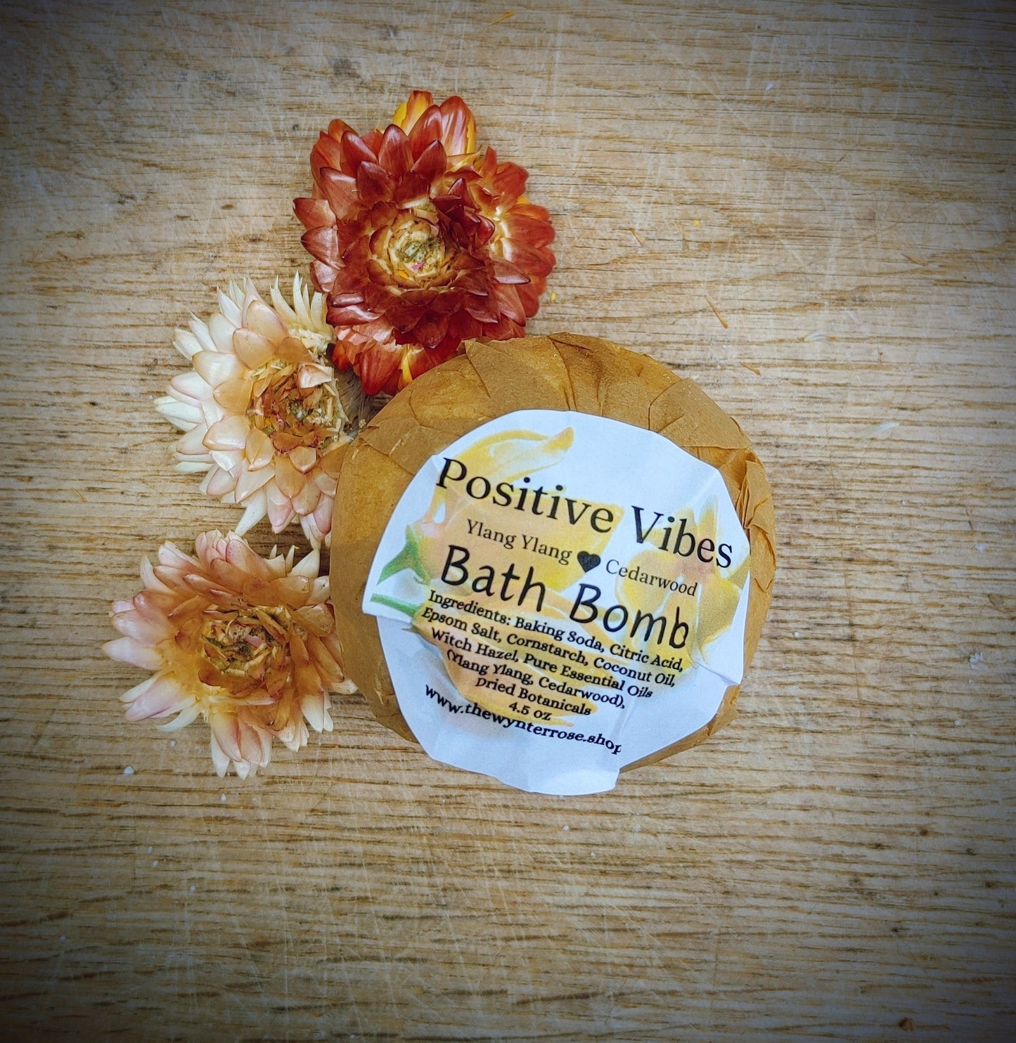 "Positive Vibes" Bath Bomb