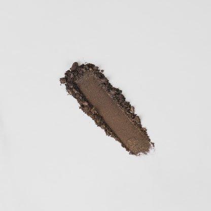 Pressed eyeshadow swatch in dark brown