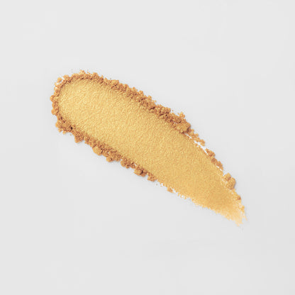 Eyeshadow swatch, bronzy gold with glitter