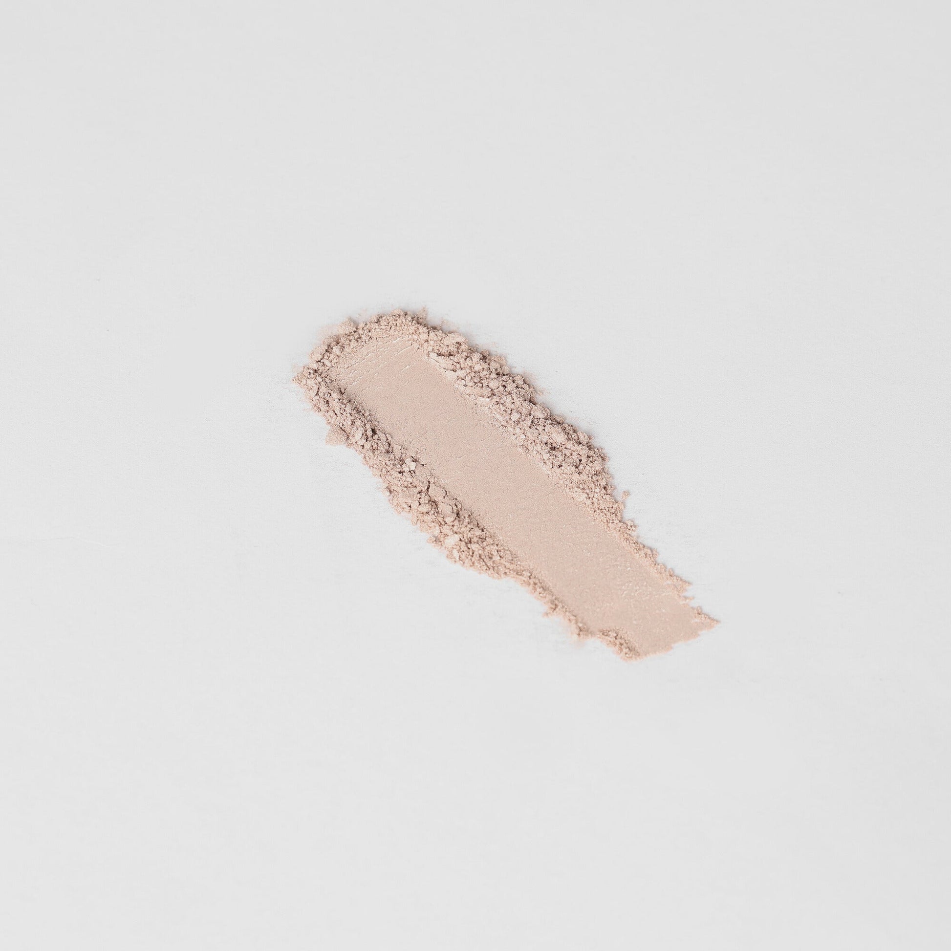 Pressed eyeshadow swatch, rosy taupe shimmer stripe