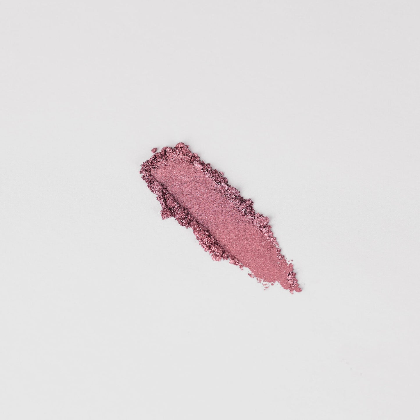 Pressed eyeshadow swatch, mauve shimmer stripe