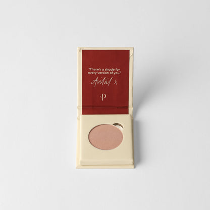 Matte pressed eyeshadow set box with pan, dusty rose-pink